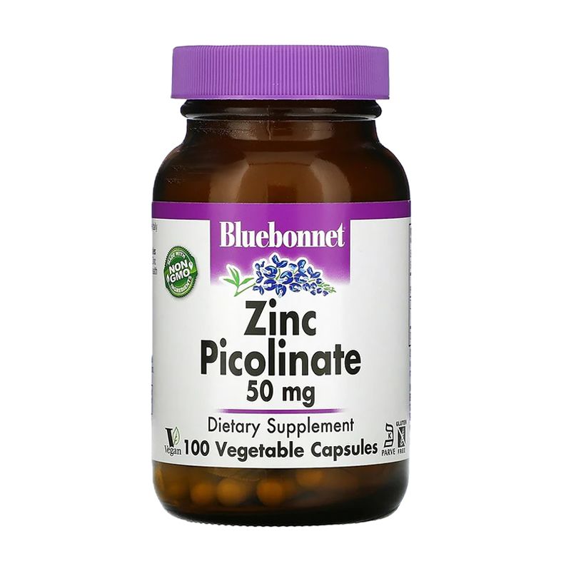 Цинк піколінат Bluebonnet Nutrition Zinc Picolinate 50 мг, 100 капсул